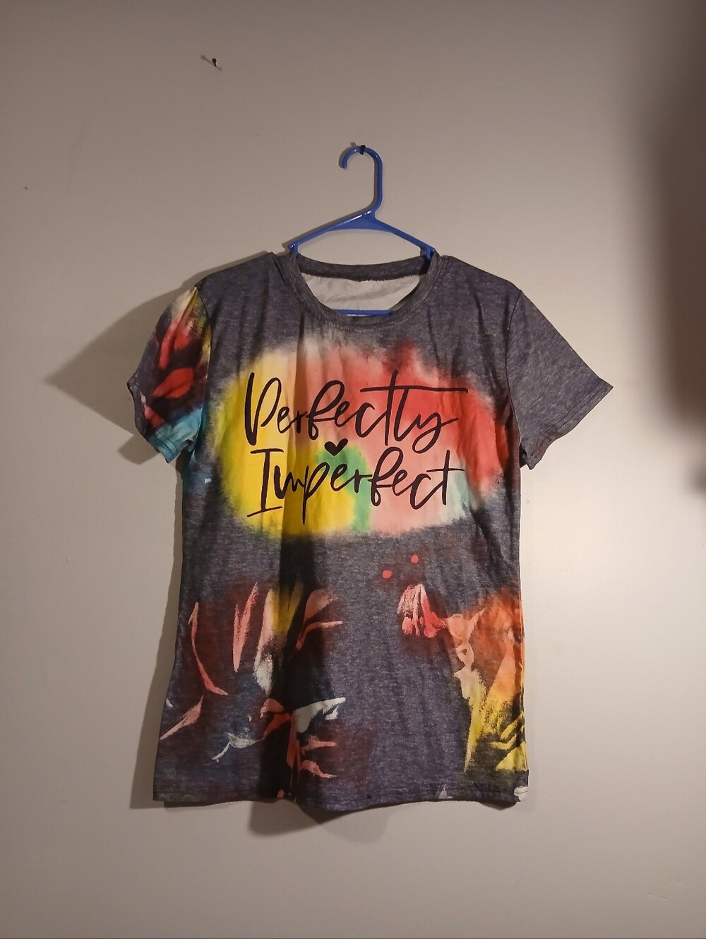 Ladies Tshirt. Size Medium. Says Perfectly Imperfect On The Front.